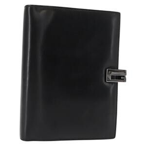 GUCCI Day Planner Cover Leather Black 031 2149 1015 Auth 121374